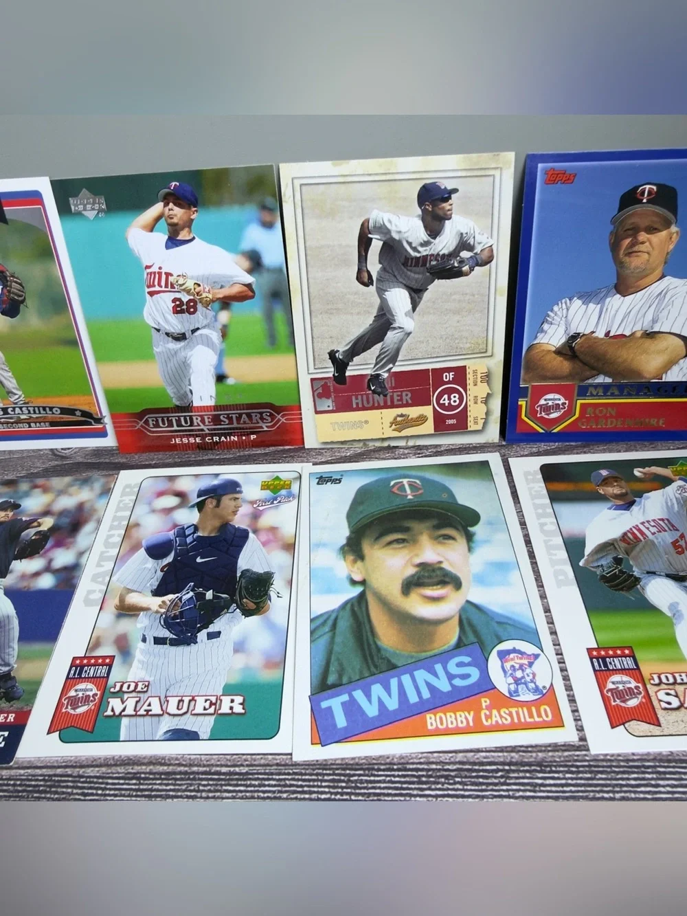Minnesota Twins Card Lot 12x Mauer Ortiz Radke Chrome Rookie +